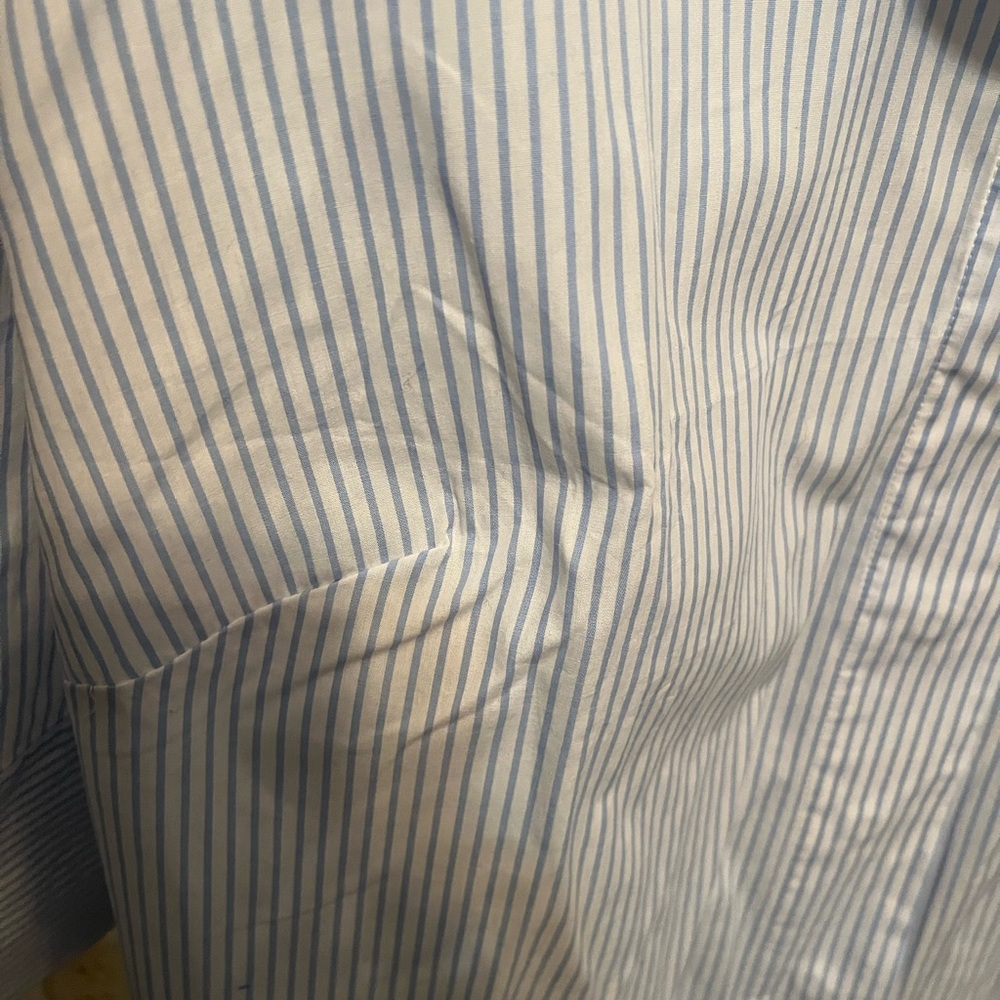 Who what wear blue striped button up - Picture 5 of 5